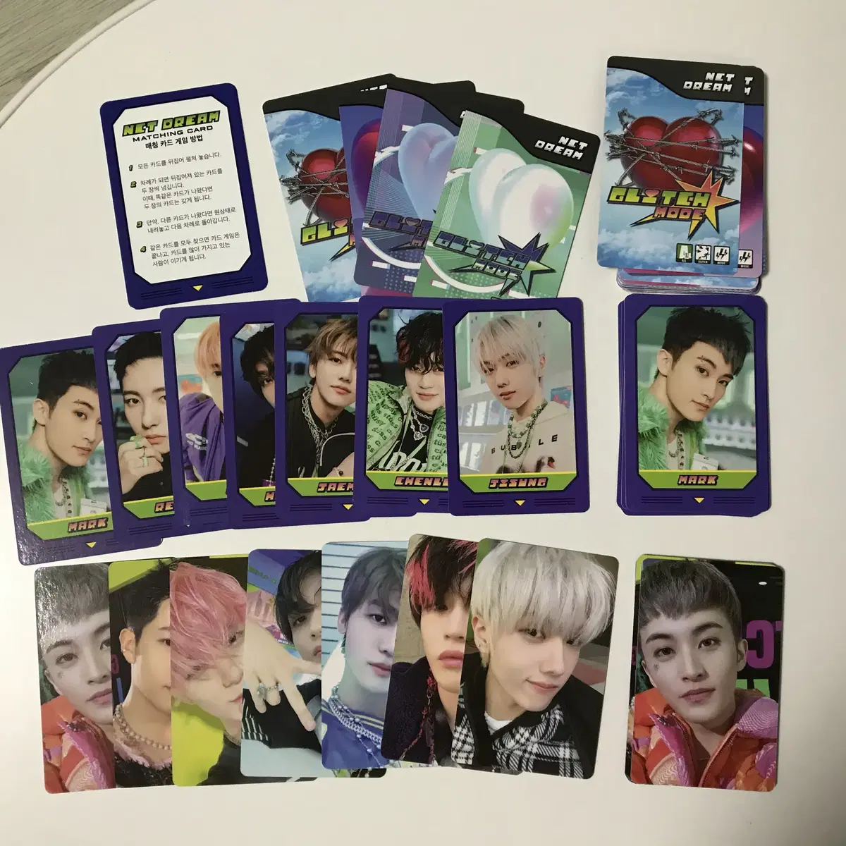 NCT DREAM Glitch Mode Matching Card