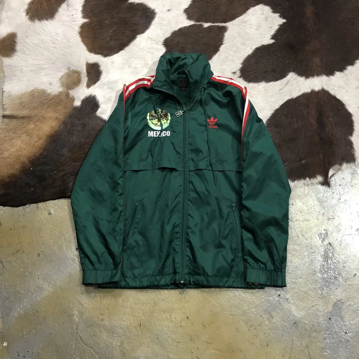 100 Adidas Old School Mexico Windbreaker/A4164