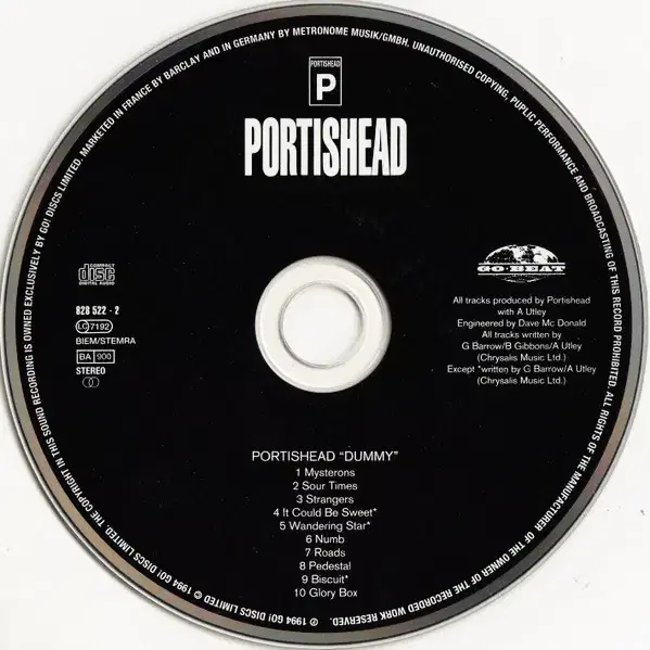 Portishead - Dummy (CD) 영국반 1990s EX-