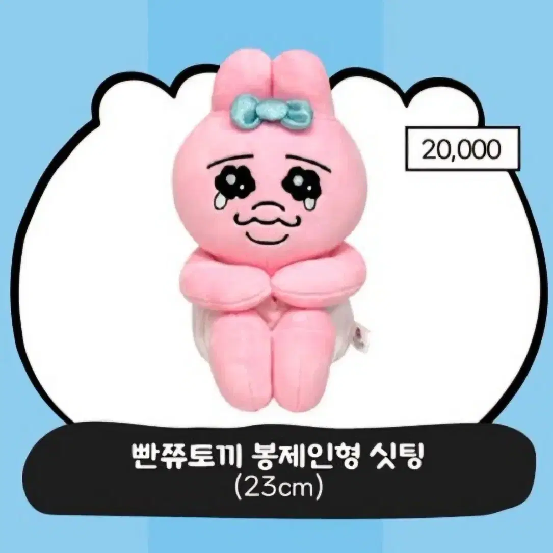 빤쮸토끼 봉제인형 싯팅 (23cm) / 부산 카카오 팝업