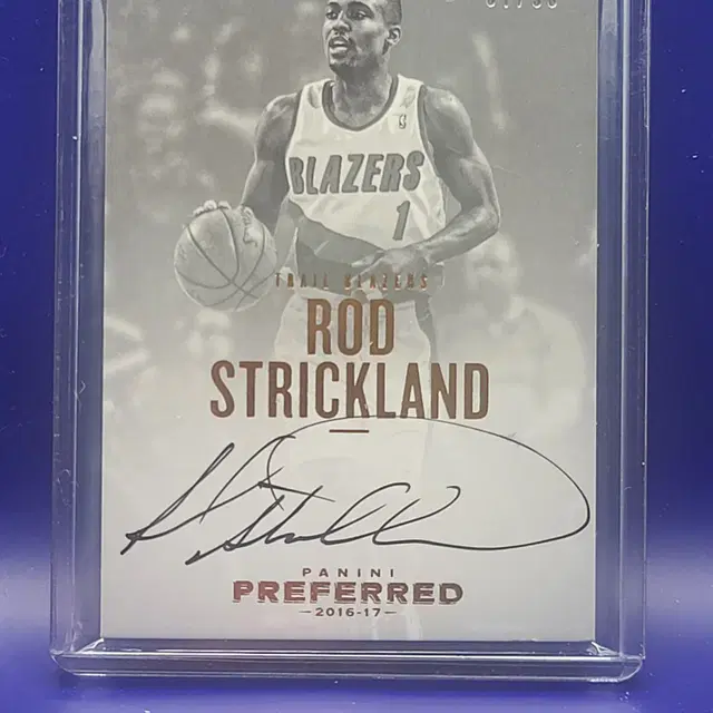 구 NBA선수 Rod Strickland 온카드 오토(/99)