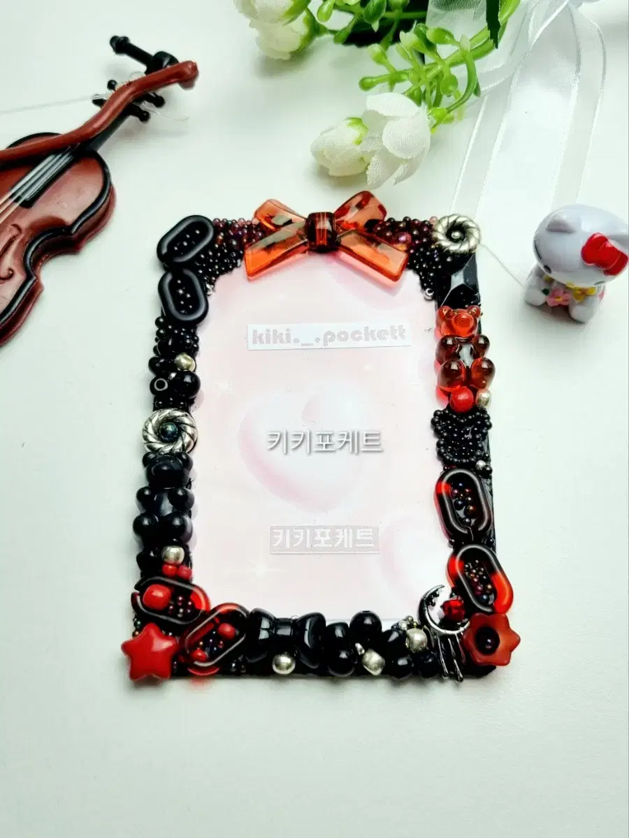 Kikipoketlack Beads 03 Photo Card Handmade toploader Decoden Topku Fandom Card