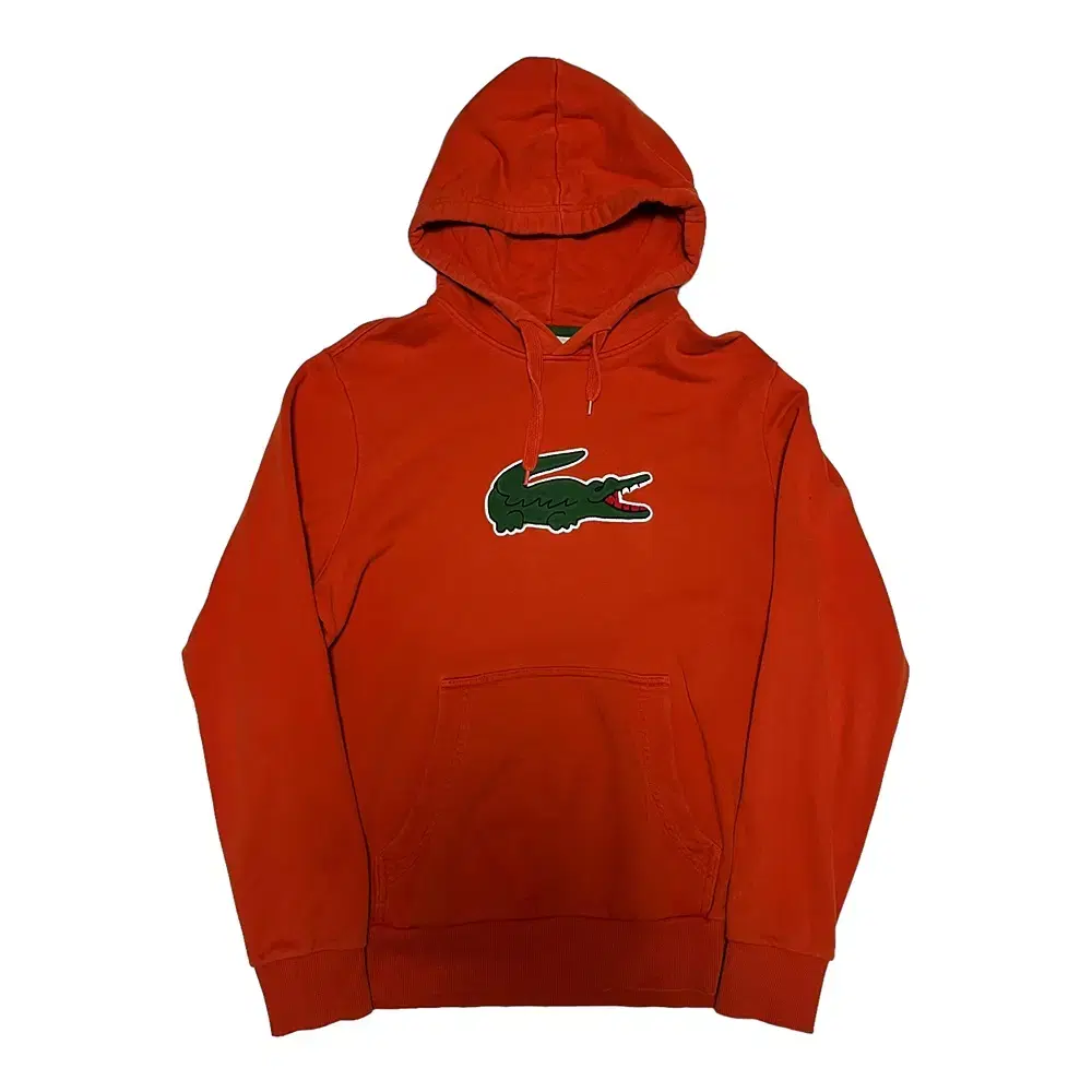 LACOSTE 라코스테 시그니처 로고 오렌지 후드티(L)