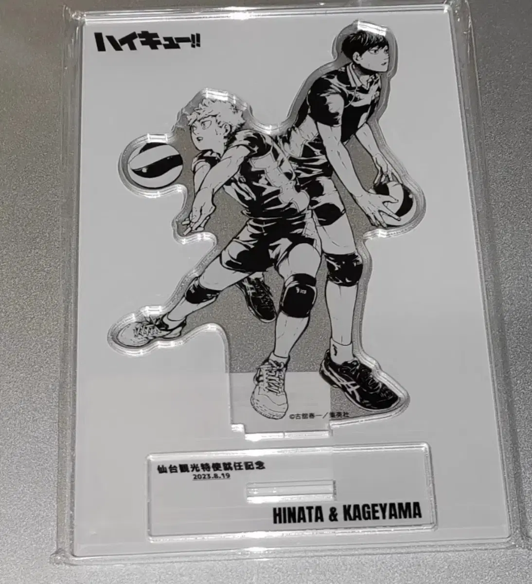 Haikyuu hinata Kageyama Sendai's inauguration as Special Envoy for Tourism acrylic WTS