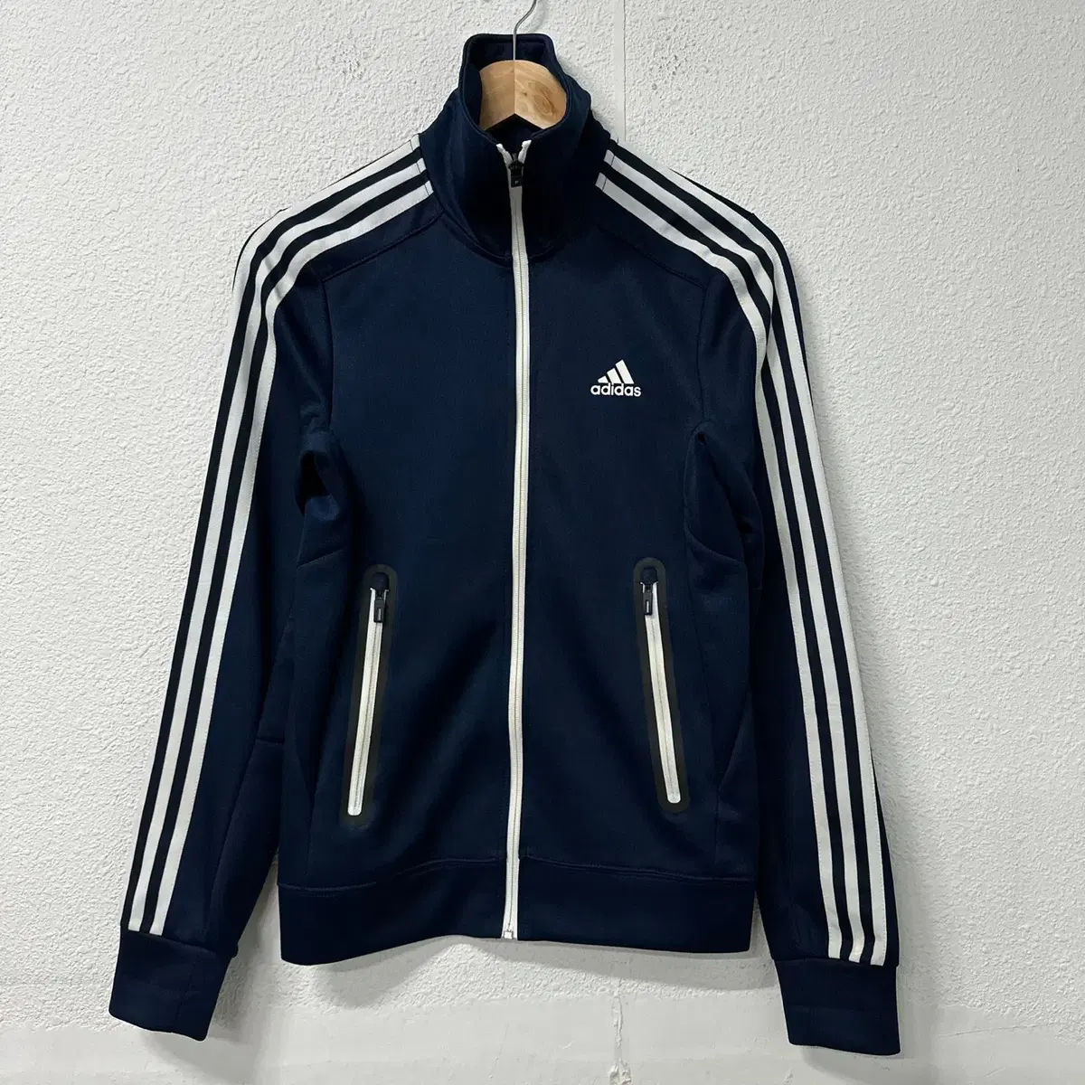 [90] Adidas Three-Season Sideline Tracktop Jersey Navy 8256