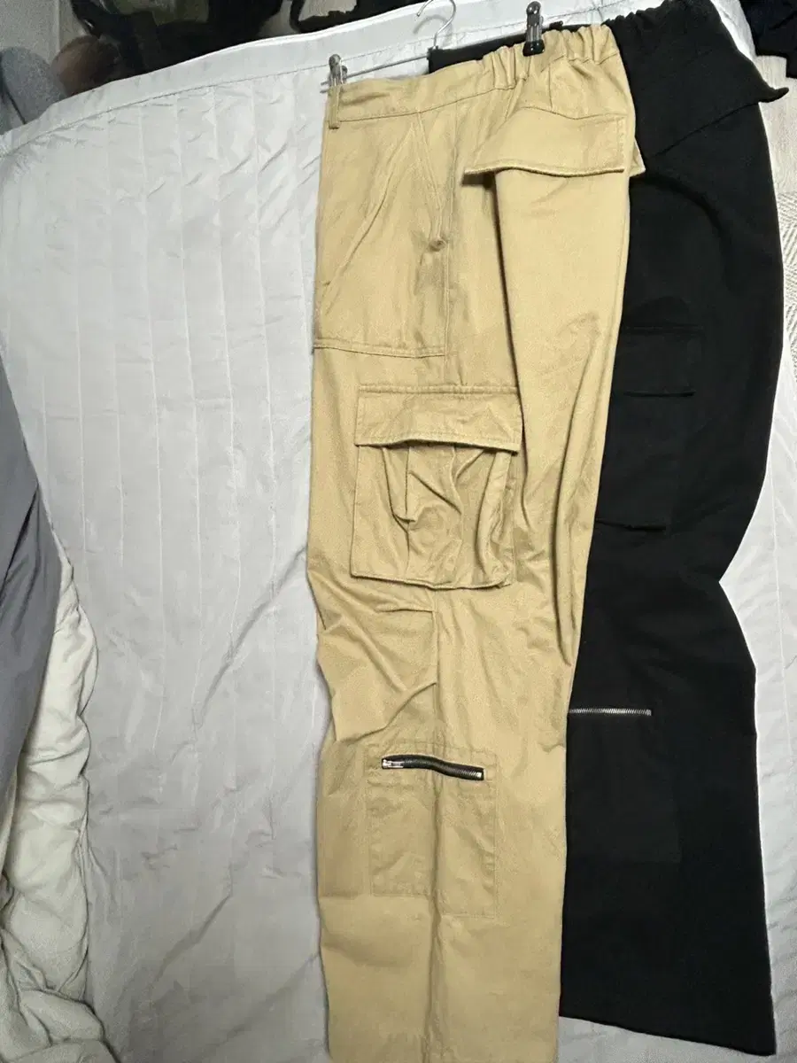 Cinder Multi Wide Cargo Pants(2)Beige, Black