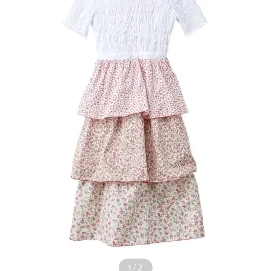 Lmml studio Flower smocking dress - Pink