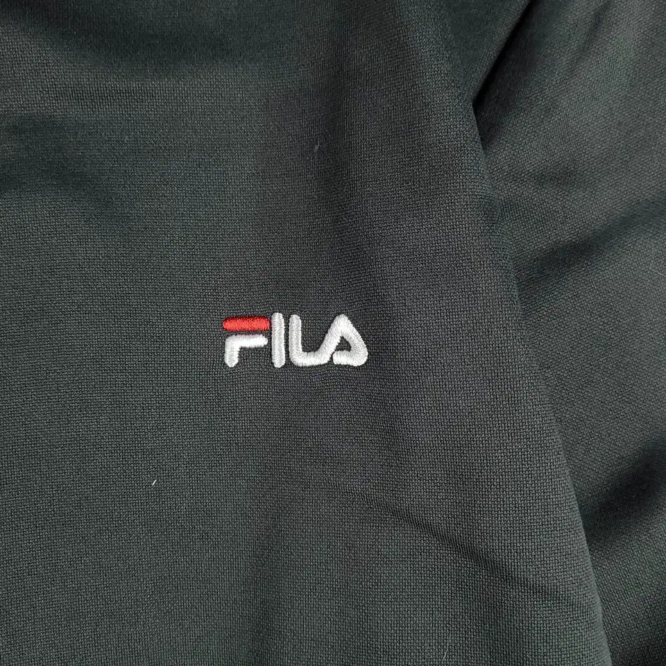 FILA 필라 휠라 JP 차콜 레드 네이비 라이닝 암프린팅 폴리 트랙탑