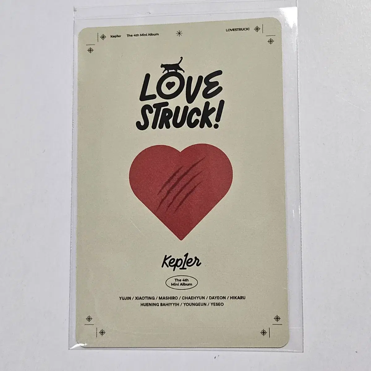 케플러 바히에 LOVE STRUCK 타워레코드 특전포카 일본 미공포