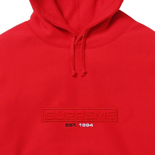 [XL] 슈프림 엠보스 로고 후드 | Supreme Embossed