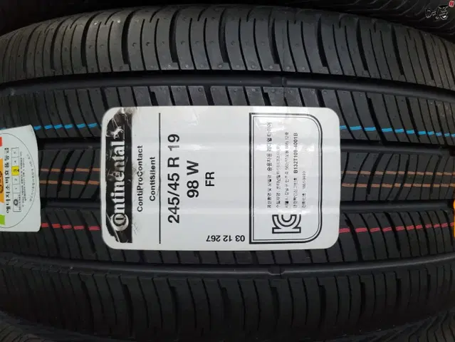 콘티넨탈타이어 프로콘텍트 사일런스 245/45R19 98W 2454519