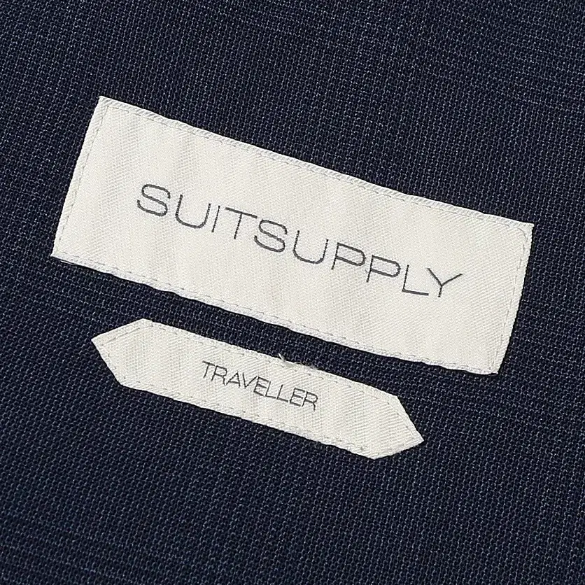 수트 서플라이 [Suit Supply] 네이비 체크 트레벨러 싱글 자켓