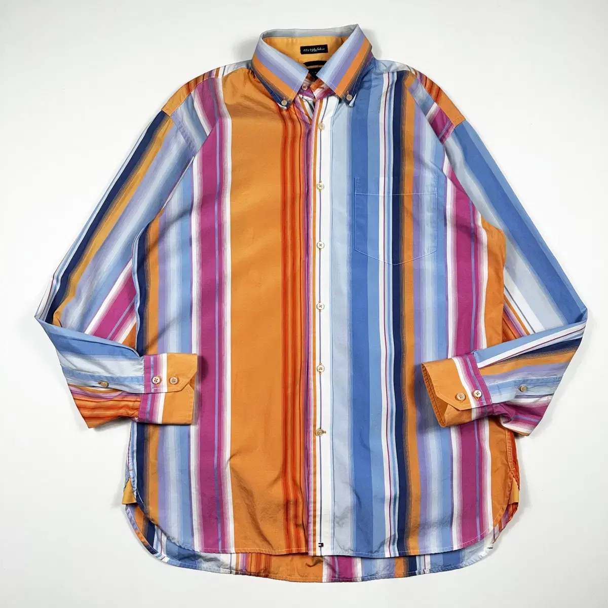 (M) Tommy Hilfiger Classic Striped Fabric Shirt