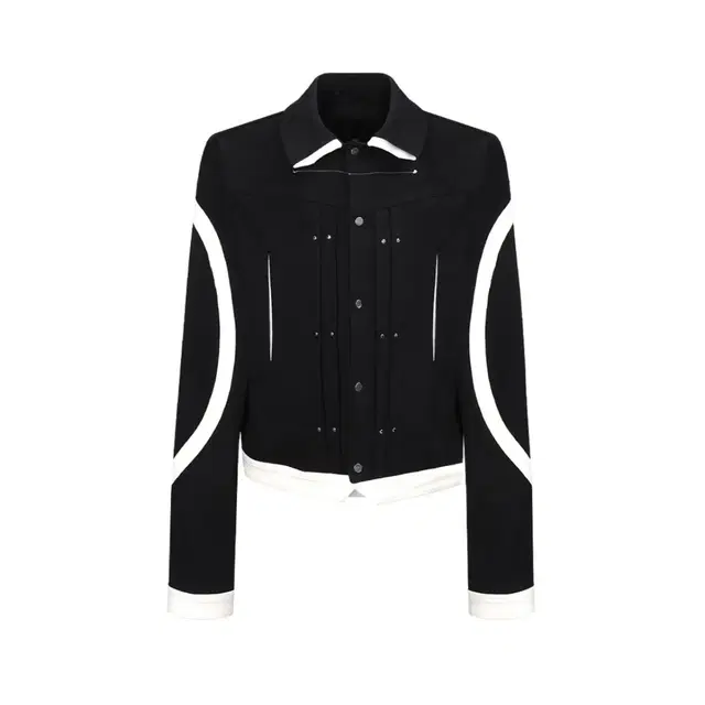 DART POCKET DENIM JACKET (BLACK)