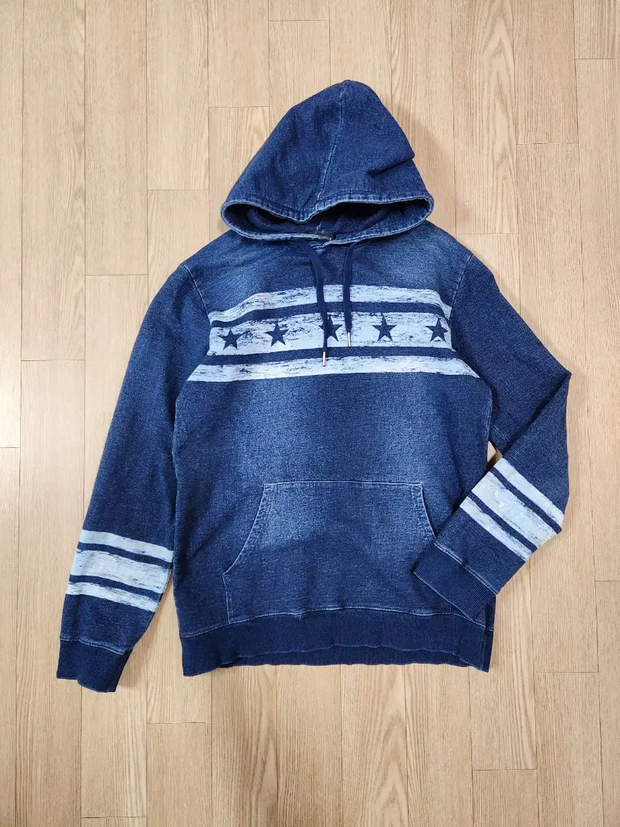 Indigo Dying Wash Hoodie