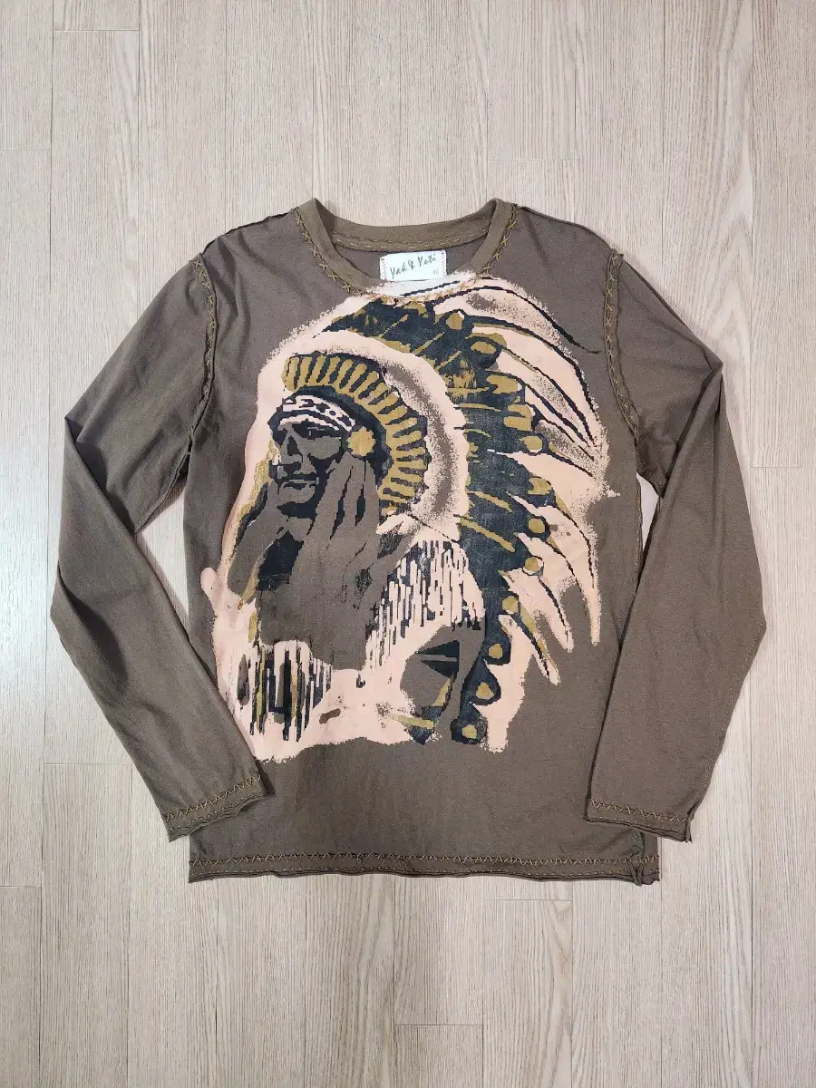 Yak Yeti Indian Handwork Long Sleeve T-Shirt