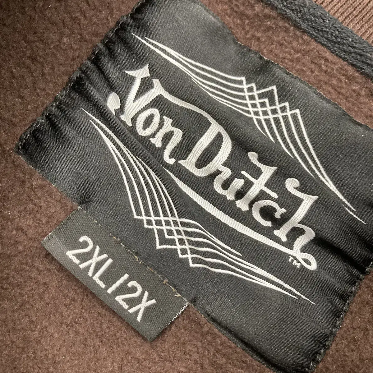 [2XL] Von dutch 본더치 플라잉아이즈 브라운 빈티지 맨투맨