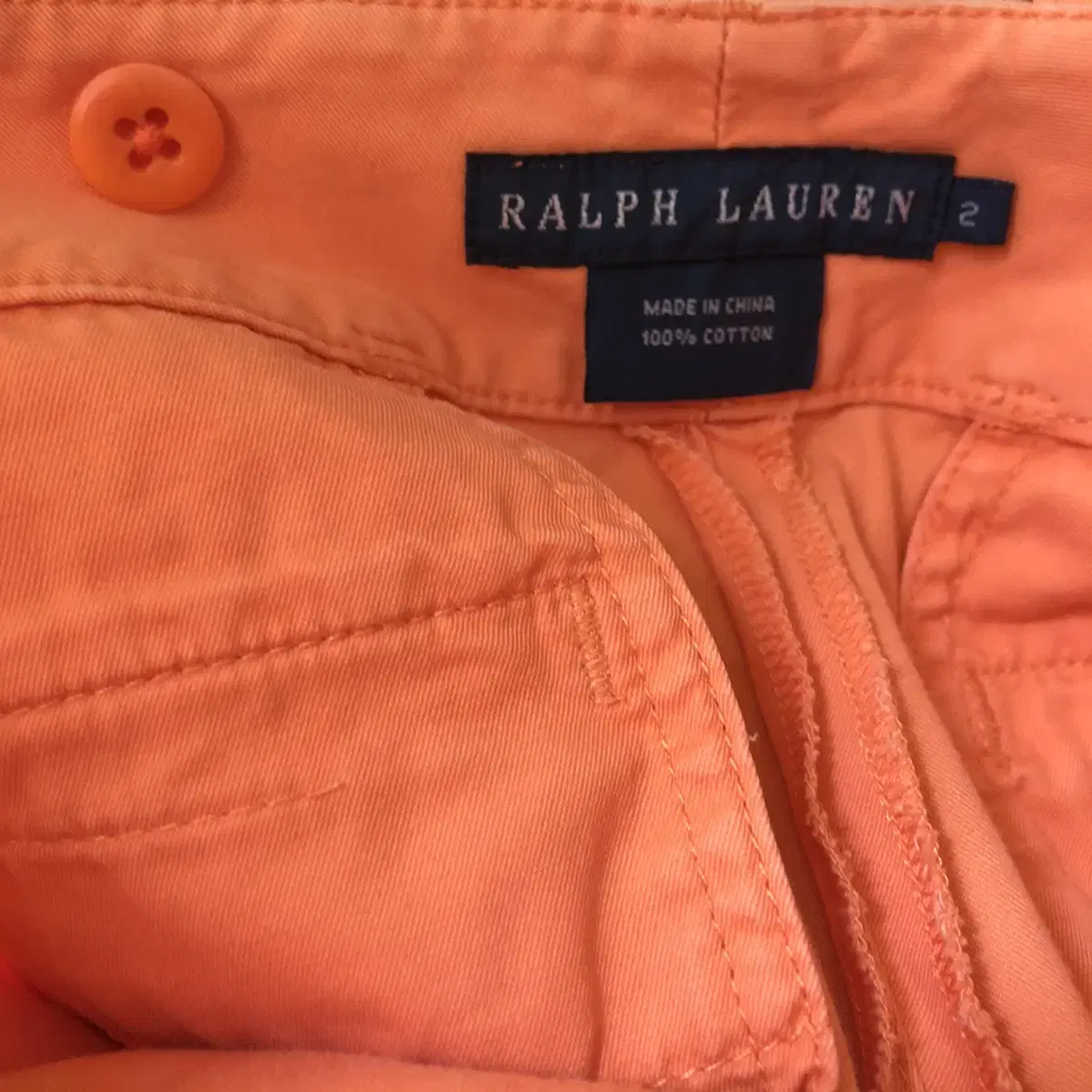 Vintage Polo ralph lauren orange short