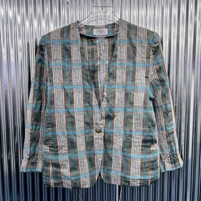 LEPORTE Check blazer jacket (domestic S) T486