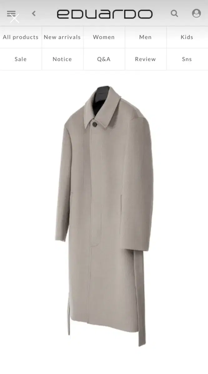 (RRP $30) Eduardo belted semi over Balmacan cashmere macro coat Eshbeh