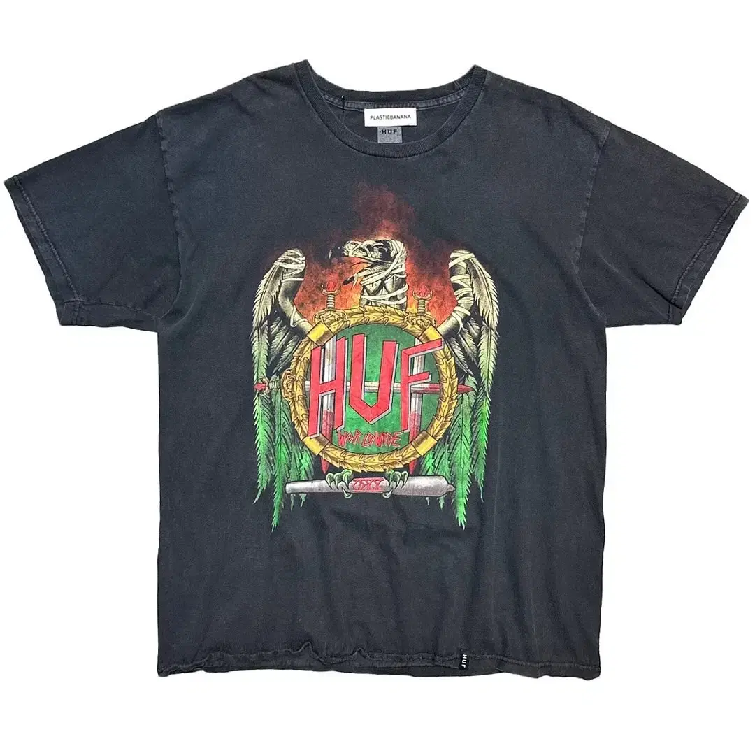 [100]Huf Worldwide Rock Mood Printed T-Shirt