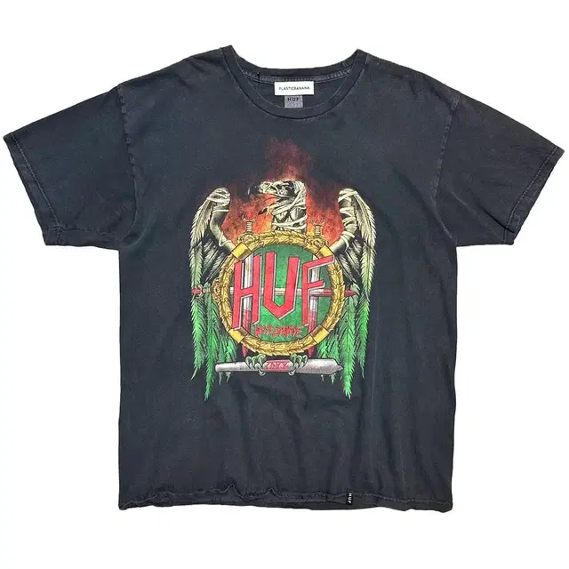 [100]Huf Worldwide 락 무드 프린팅 티셔츠