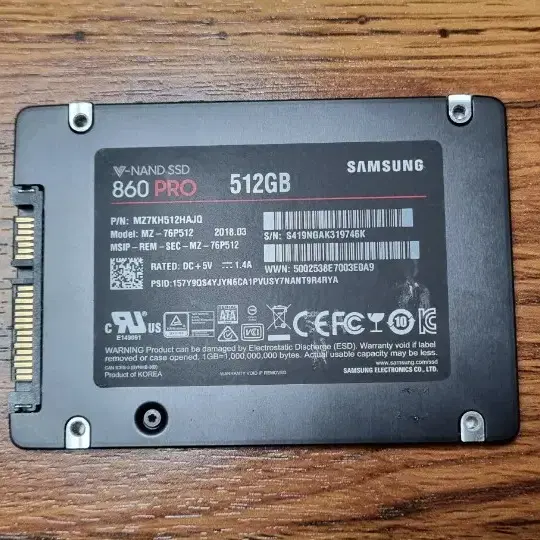 삼성 SAMSUNG SSD 960 PRO 512G / 1T 판매합니다.