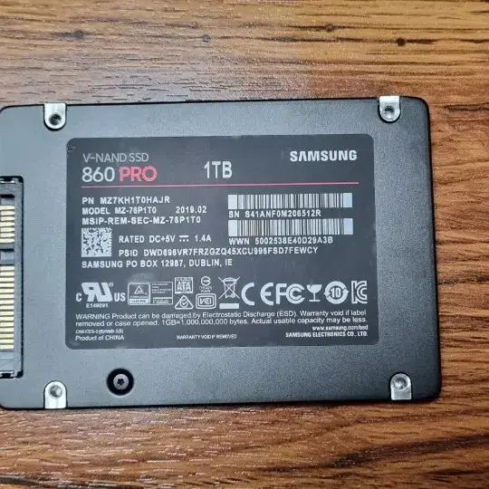 삼성 SAMSUNG SSD 860 PRO 512G / 1T 판매합니다