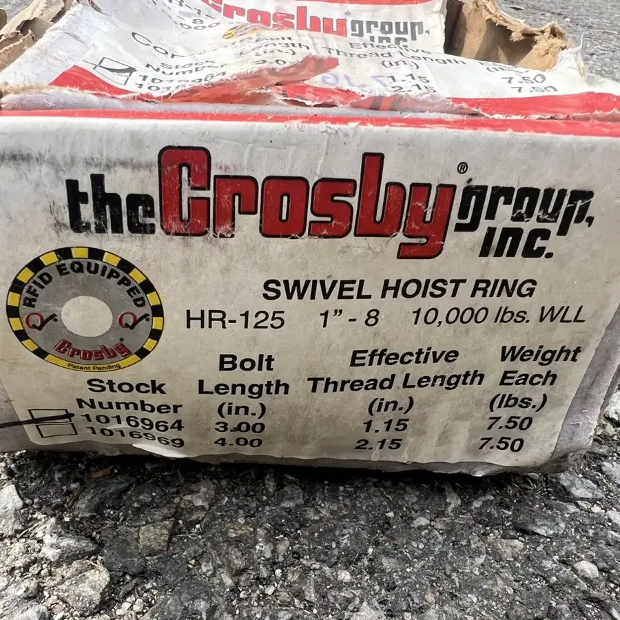 U.S Crosby SWIVEL HOIST RING (HR-125)