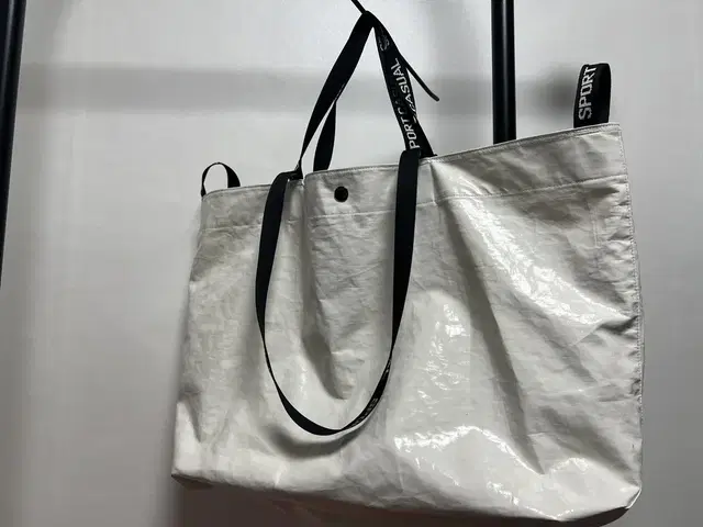 헤리티지플로스 PATENT MARKET BAG 크림색