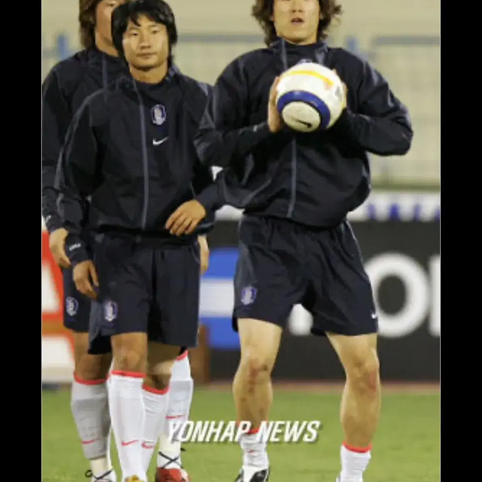 판완)) 04-06 나이키 한국 축구 국대 웜업 풀집업 KFA 선수지급