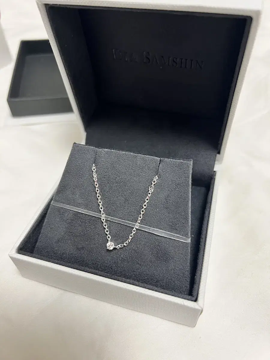 글로리어스워커x그린다이아 14K MEN'S 0.1ct 화이트골드 50cm