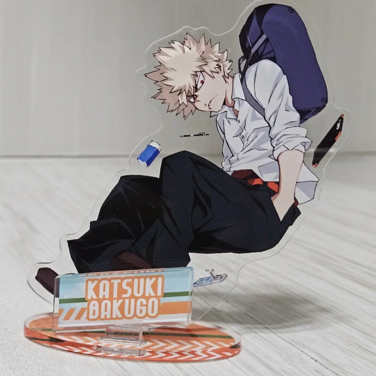 Hiroaka Bakugokatsuki Iidatenya School Uniform Acrylic Stand