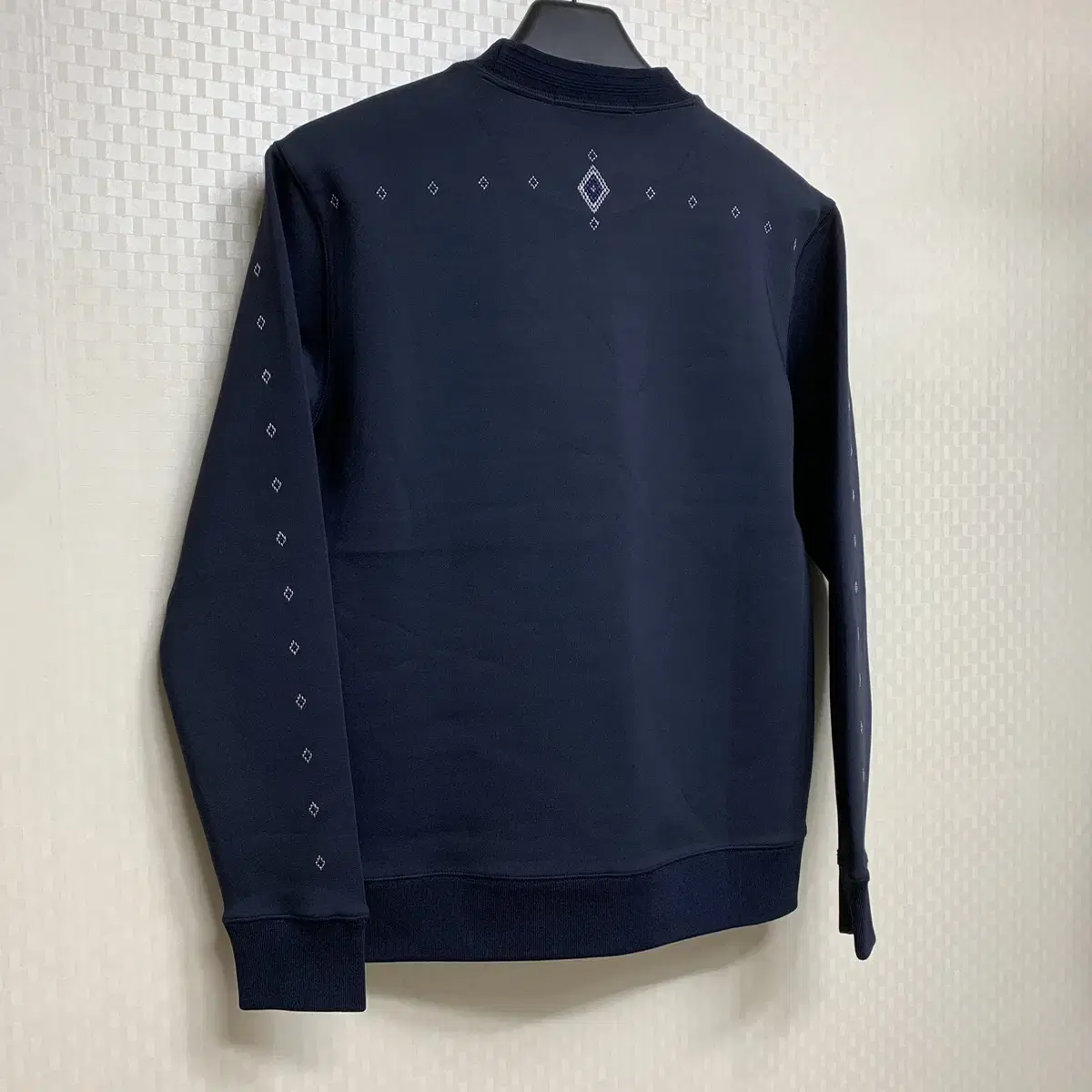 BON Ethnic Embroidered Neoprene Sweatshirt Navy 100% Cotton