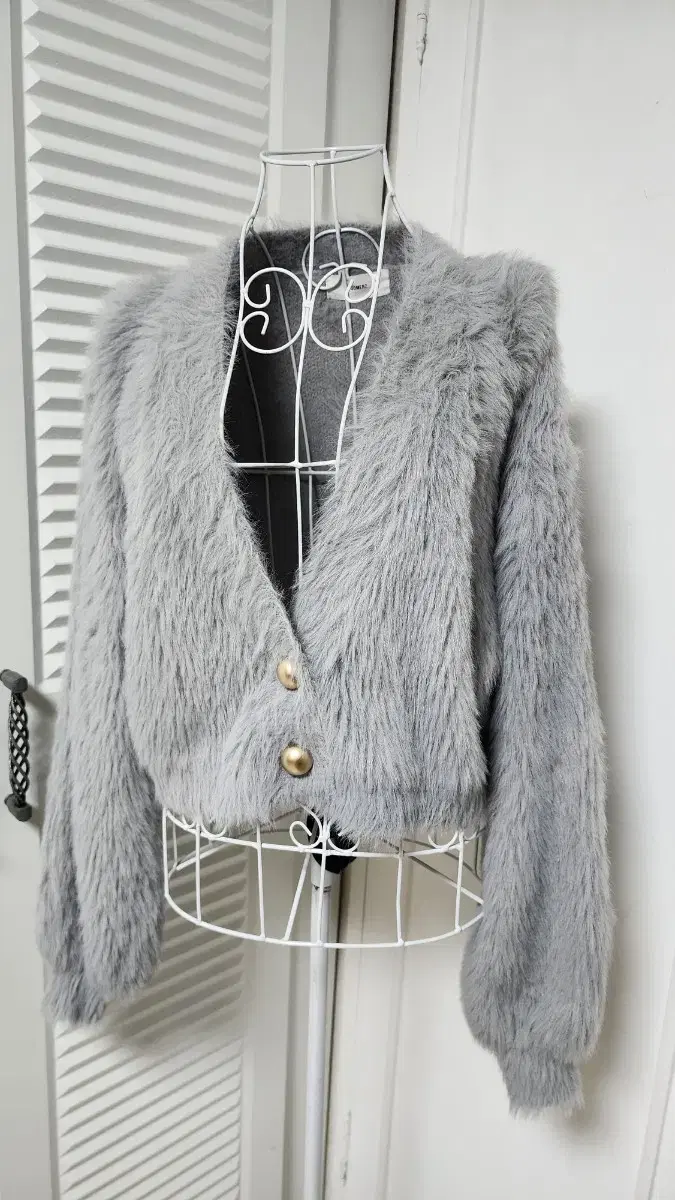 Fur Crop Cardigan