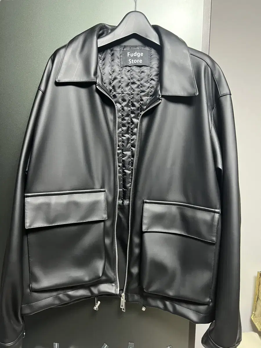 Fudge store Leather jacket Reza jacket