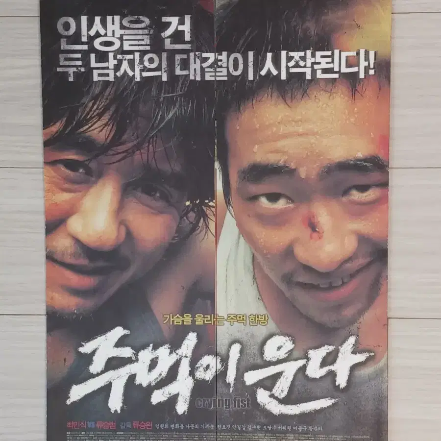 최민식 류승범 주먹이운다(2005년)(3단 대문형)전단지