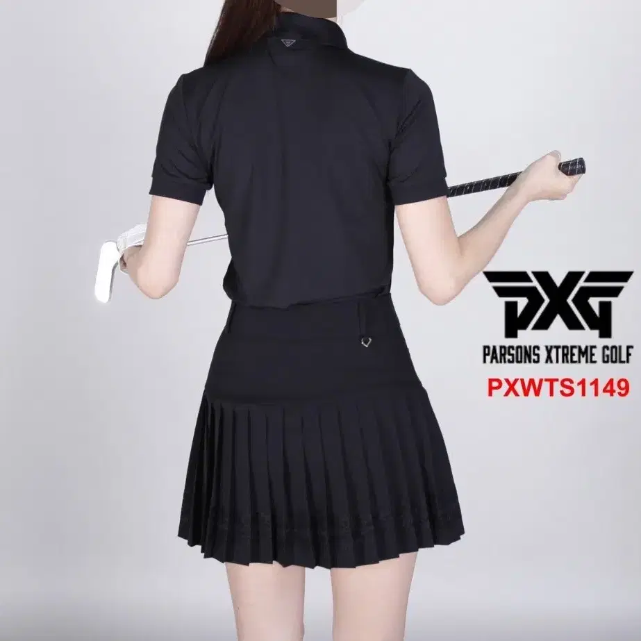 PXG 여자 PXWTS1149 매장판 사이드카라 반팔 티셔츠