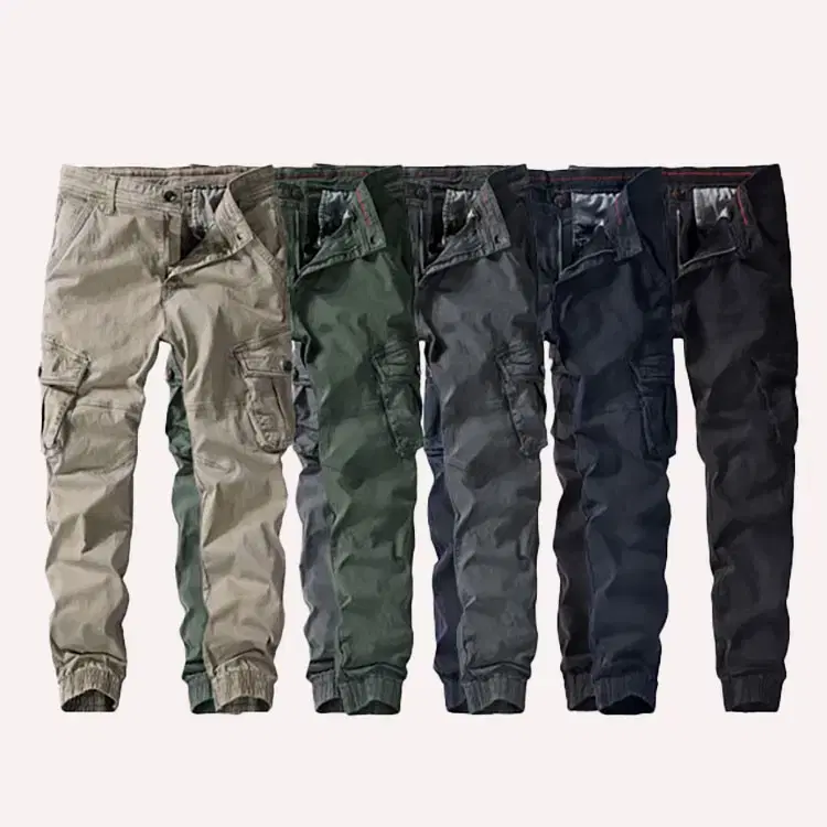 Free Shipping Stonewashed Slim Fit Men's Banded Pants Men's Cargo Pants Men's Jogger Pants Spanx Pants