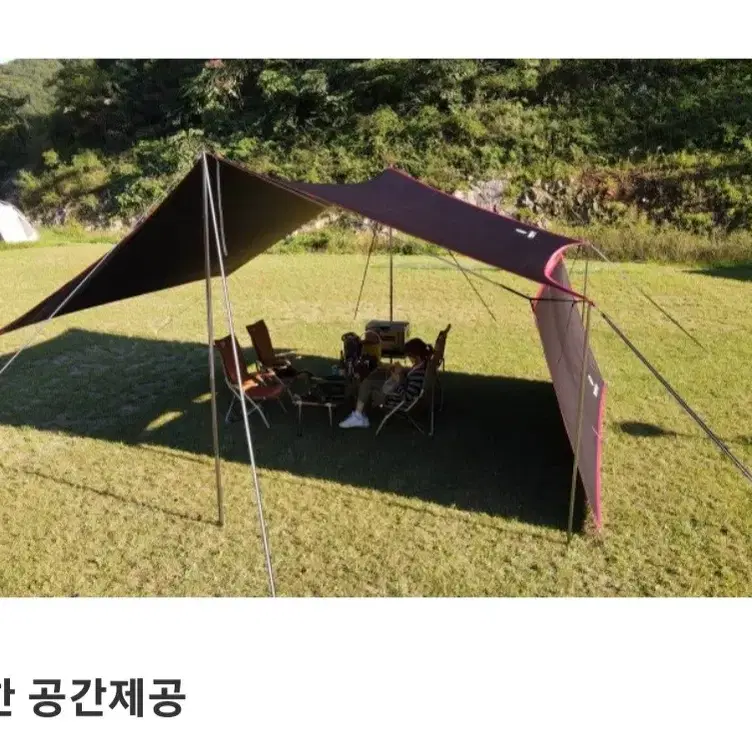 캠핑클럽 블랙코팅 커브드 타프 스킨, 사이드월