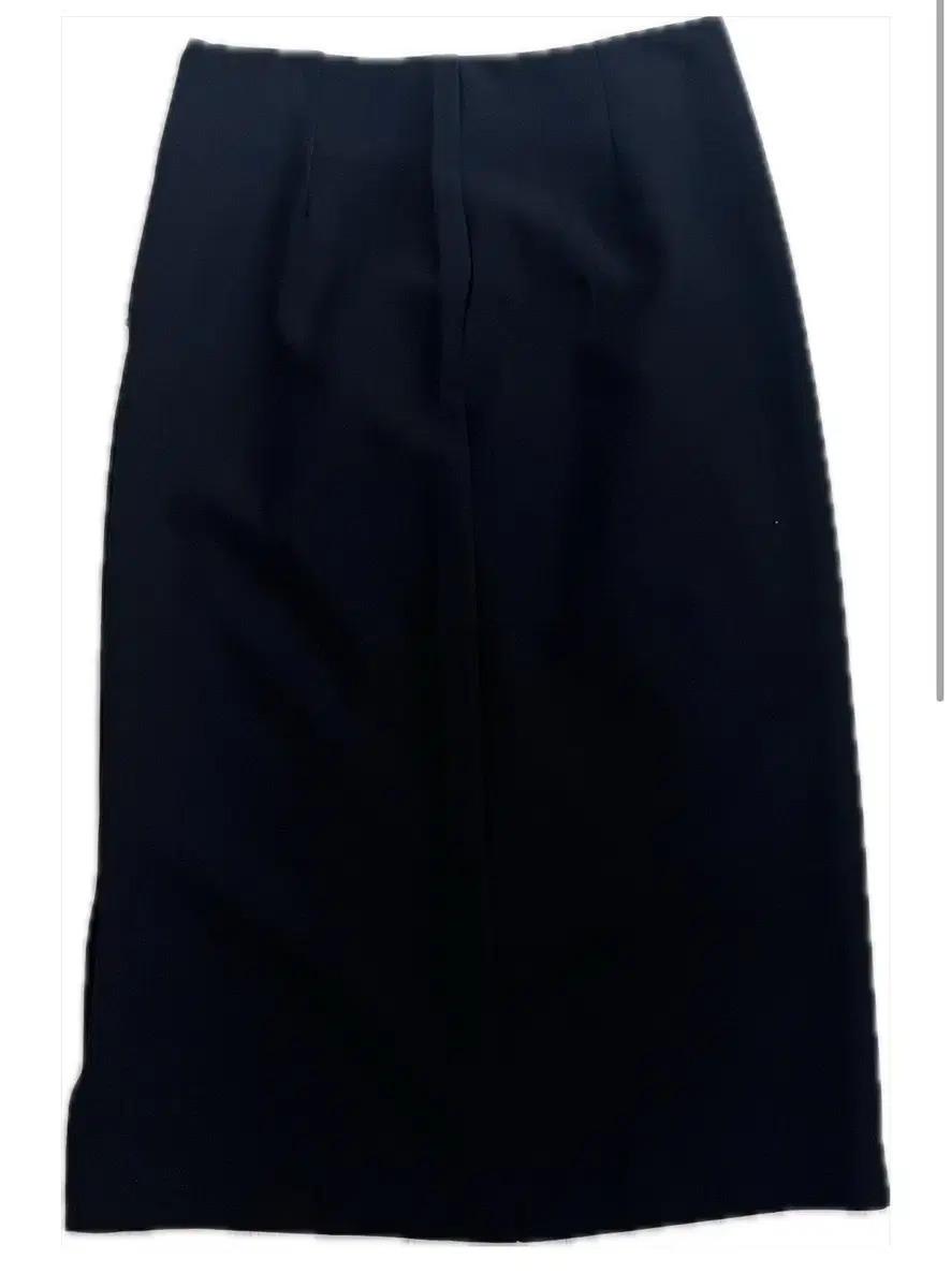 Black plain long skirt