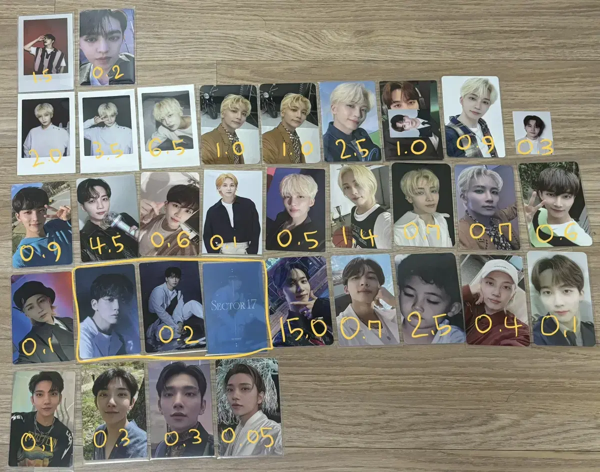 Seventeen photocard sells