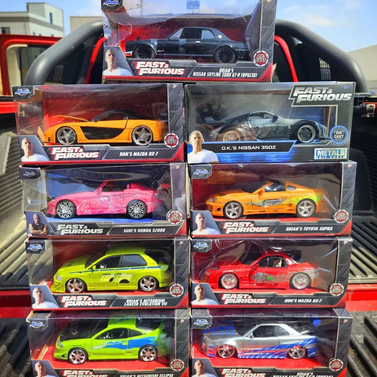 Fast and Furious 1:24 Die Cast for sale [bulk of 9].