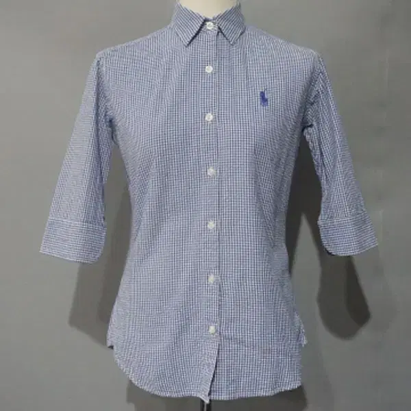 F4367 - Ralph Lauren Women's Size 55 bloo Check 5-Piece Shirt