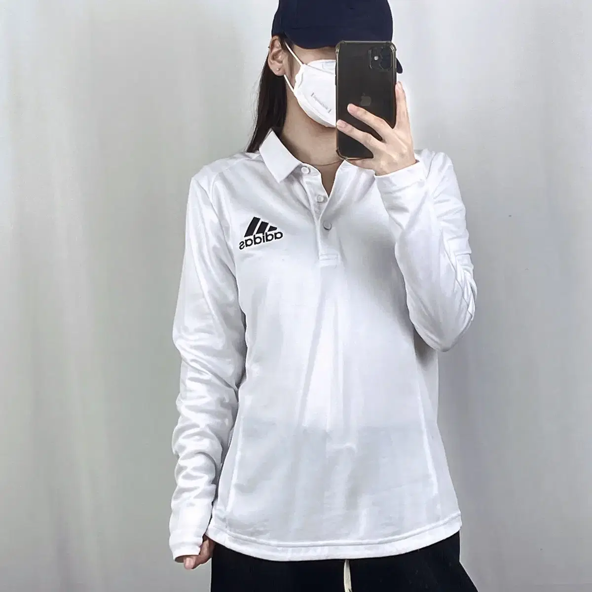 Adidas Golf White Functional Long Sleeve Karate M .240411