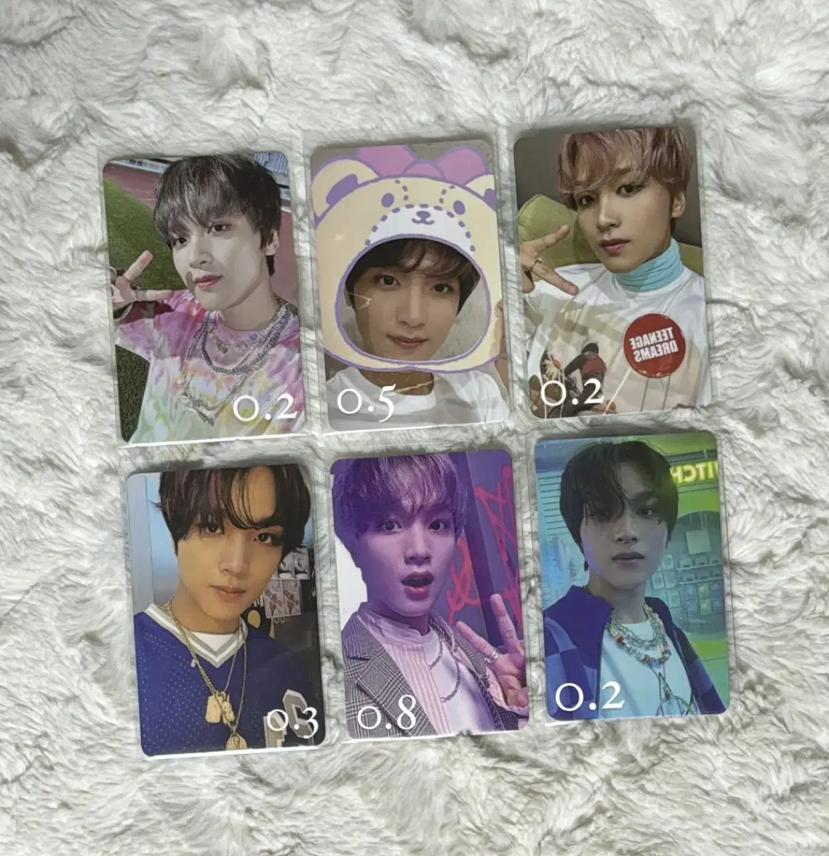 nct haechan photocard wts nightbufferingglitchmodeyoungstardigipacksanriohellofuturesticker