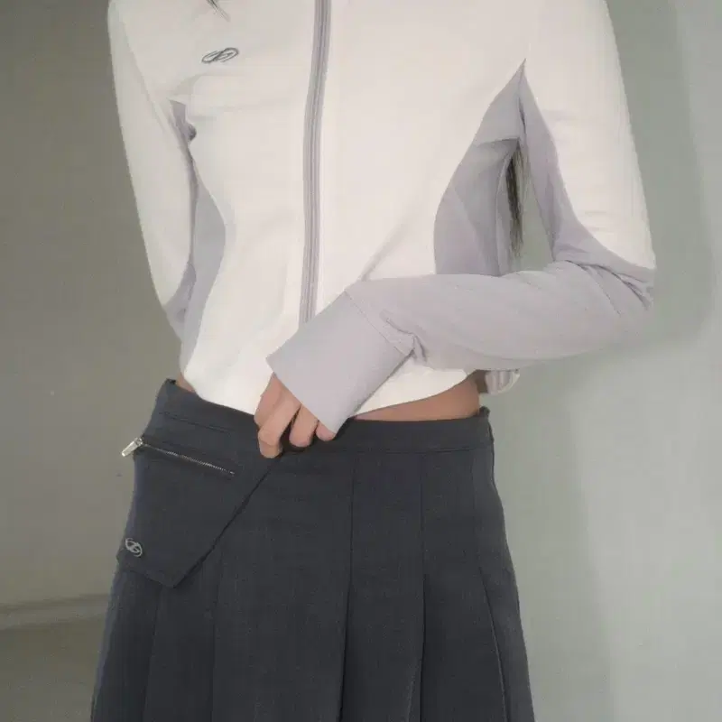 [hugyourskin] Slim jersey cropped jacket