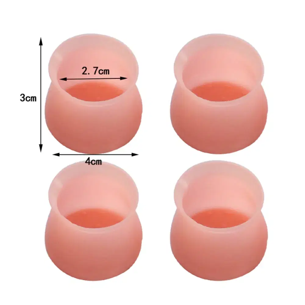 (4개1세트) 실리콘 의자 다리 의자발 캡 / 소음방지 패드 고무 커버
