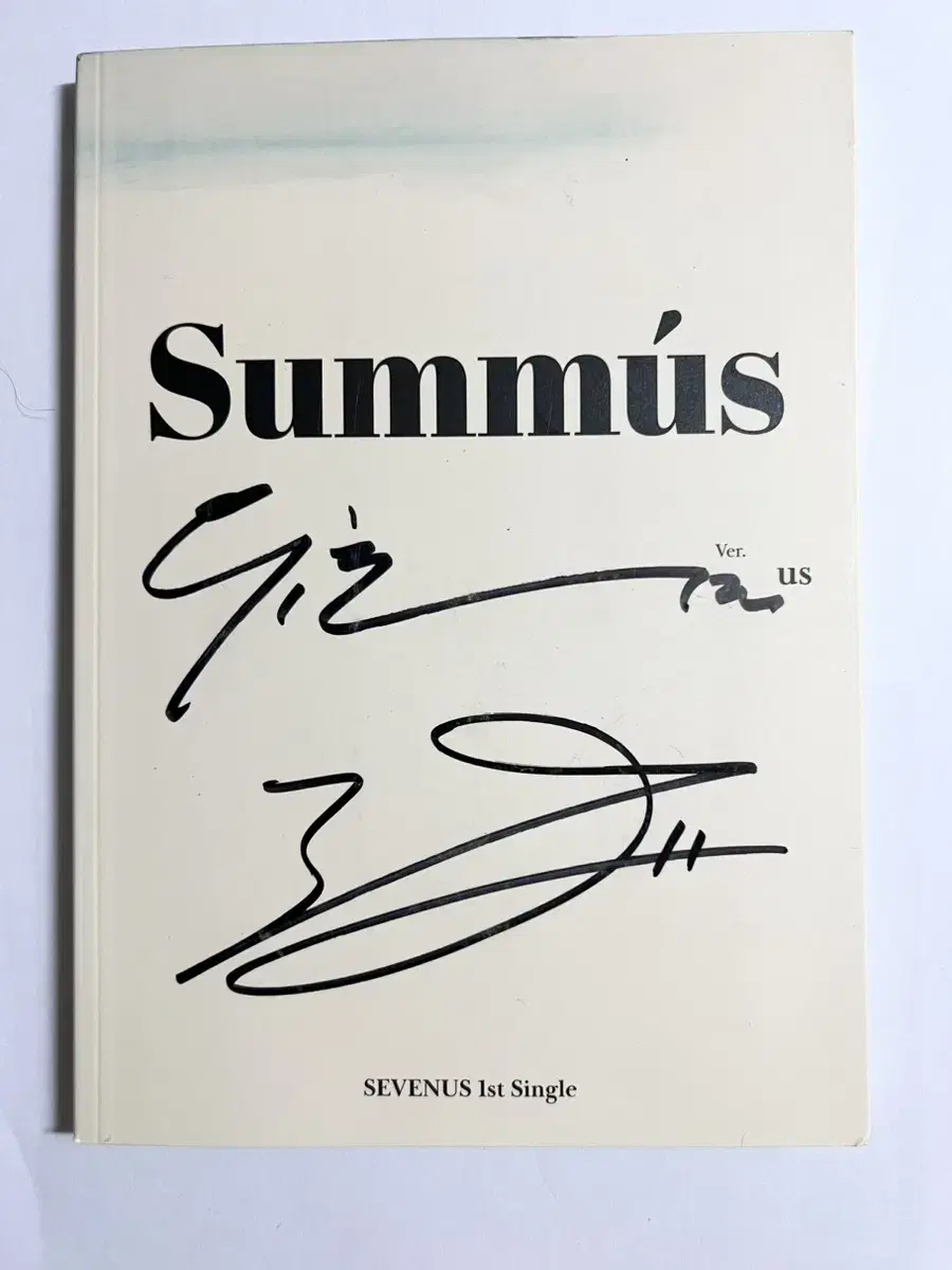 kpop sevenus autographed sign unavailable album SEVENUS