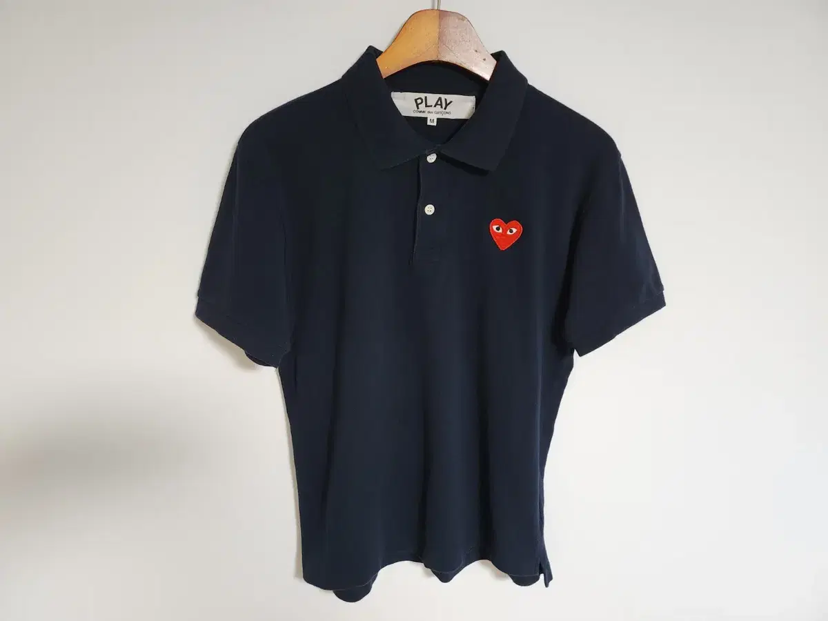 [M] Comme des Garçons Navy Red Waffen Men's Short Sleeve Karati AZ-T006